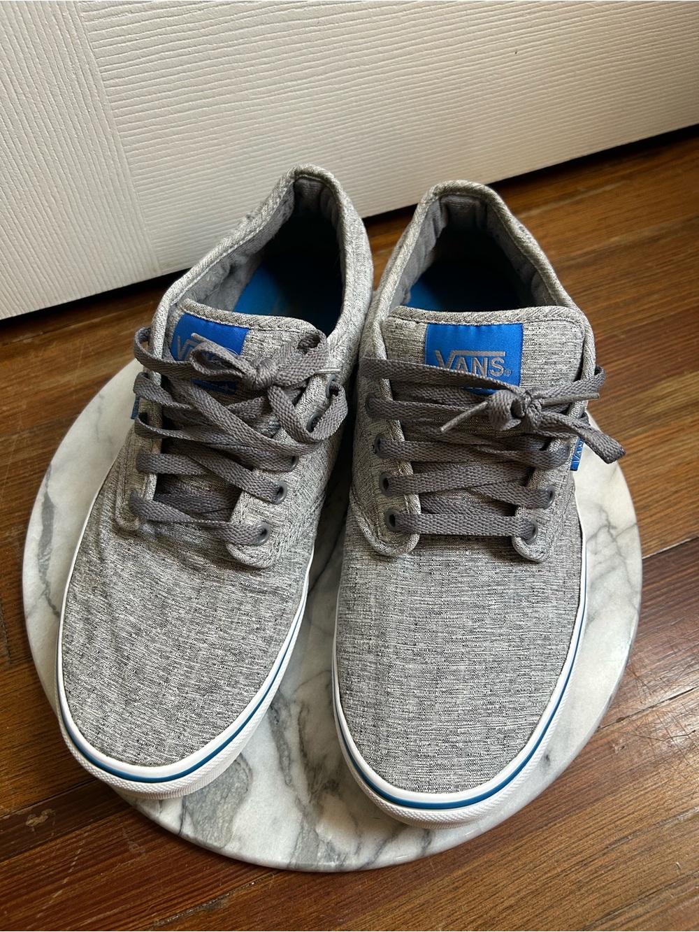 Vans Men's Gray Canvas Sneakers - M10.5
